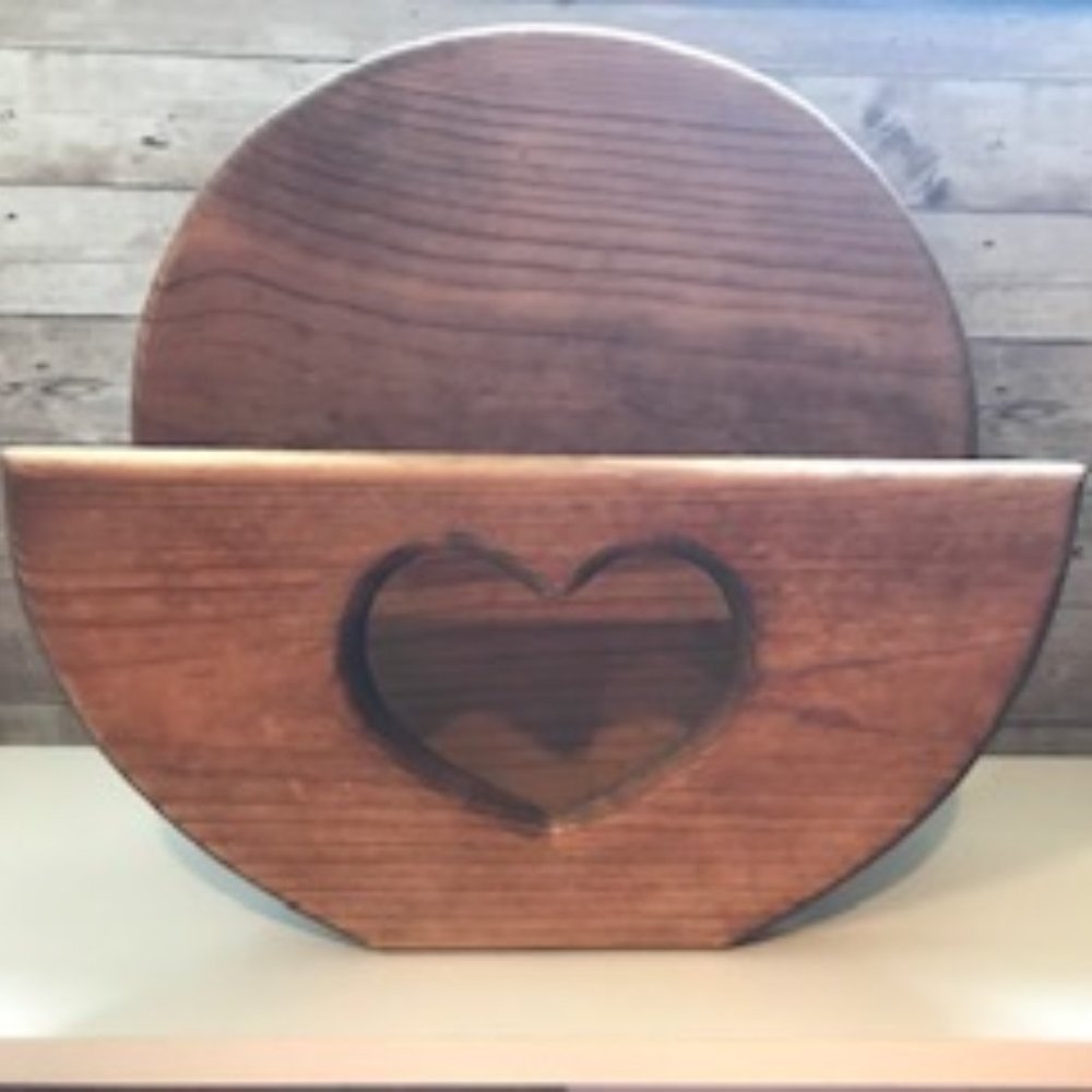Natural Wood Heart Decor